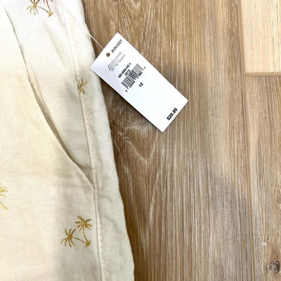 OLD NAVY Mid Rise Everyday Linen Blend Shorts Size 12 - Picture 4 of 7